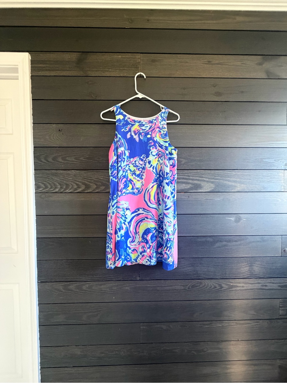 Lilly Pulitzer Blue & Pink Swirl Shift Dress